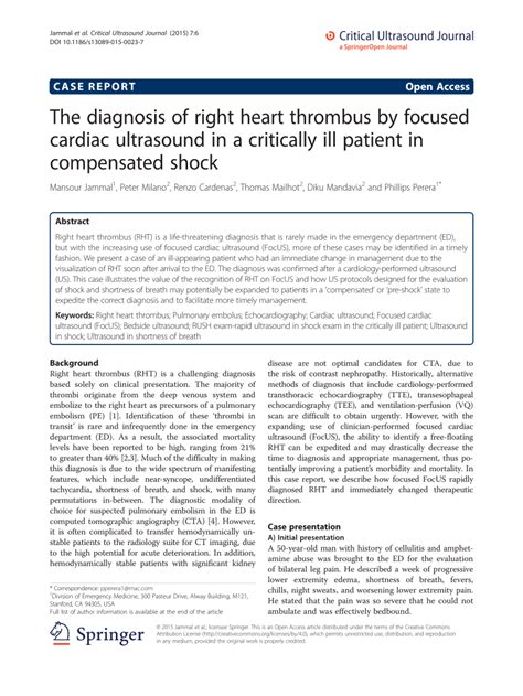 Focused Cardiac Ultrasound in the Critically Ill Patients.